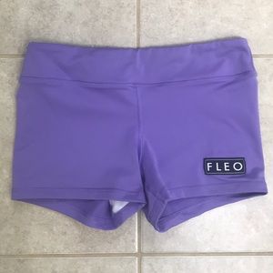 Fleo Purple Crossfit/Workout Shorts
